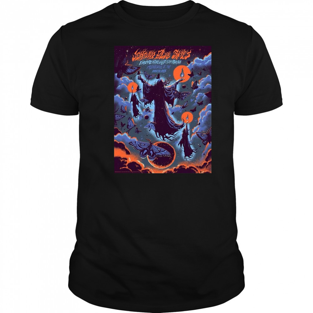 Johnny Blue Skies Asheville North Carolina 2025 Poster At Exploreasheville.com Arena On May 20 2025 Shirt