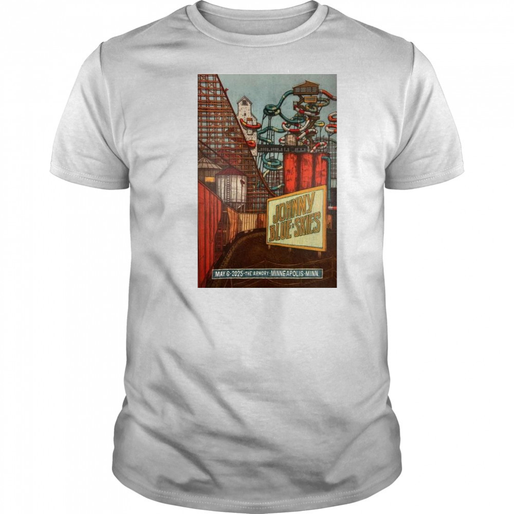 Johnny Blue Skies Tour May 6 2025 The Armory Minneapolis MN t-shirt