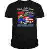 Just a woman who loves red white blue and Eagles shirt