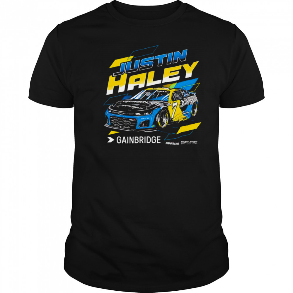Justin Haley Gainbridge No 7 Chevrolet ZL1 for Spire Motorsports shirt