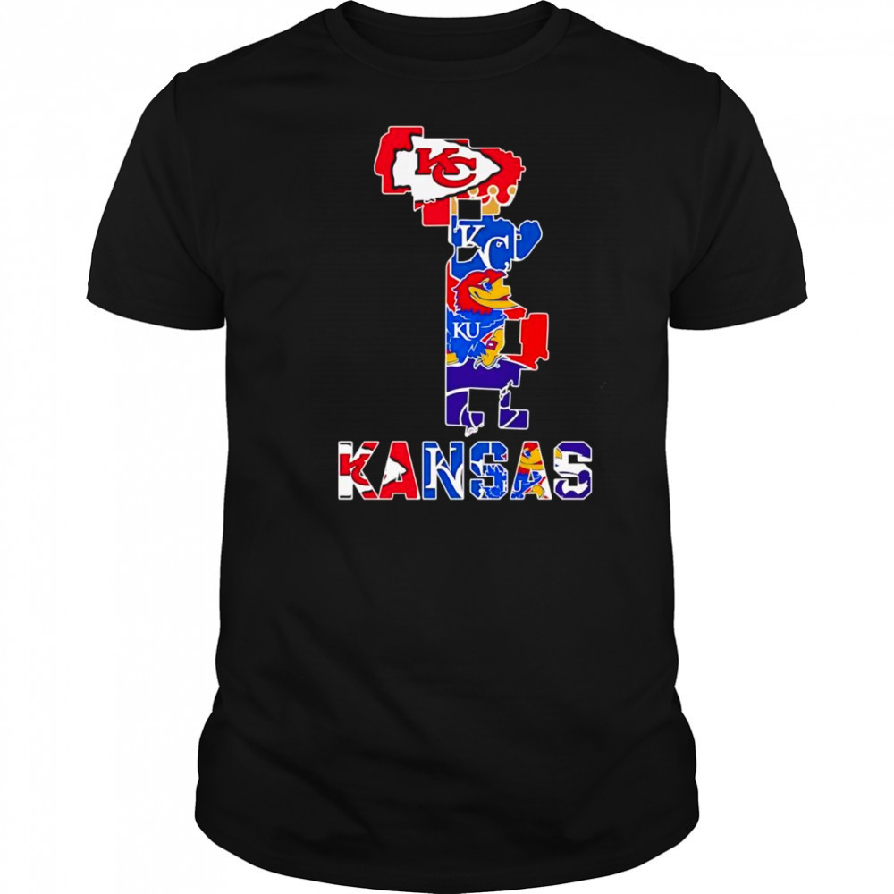 Kansas State sports map shirt