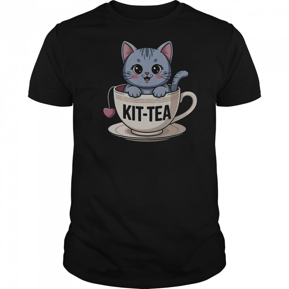 Kit-Tea Cat Tea T-Shirt