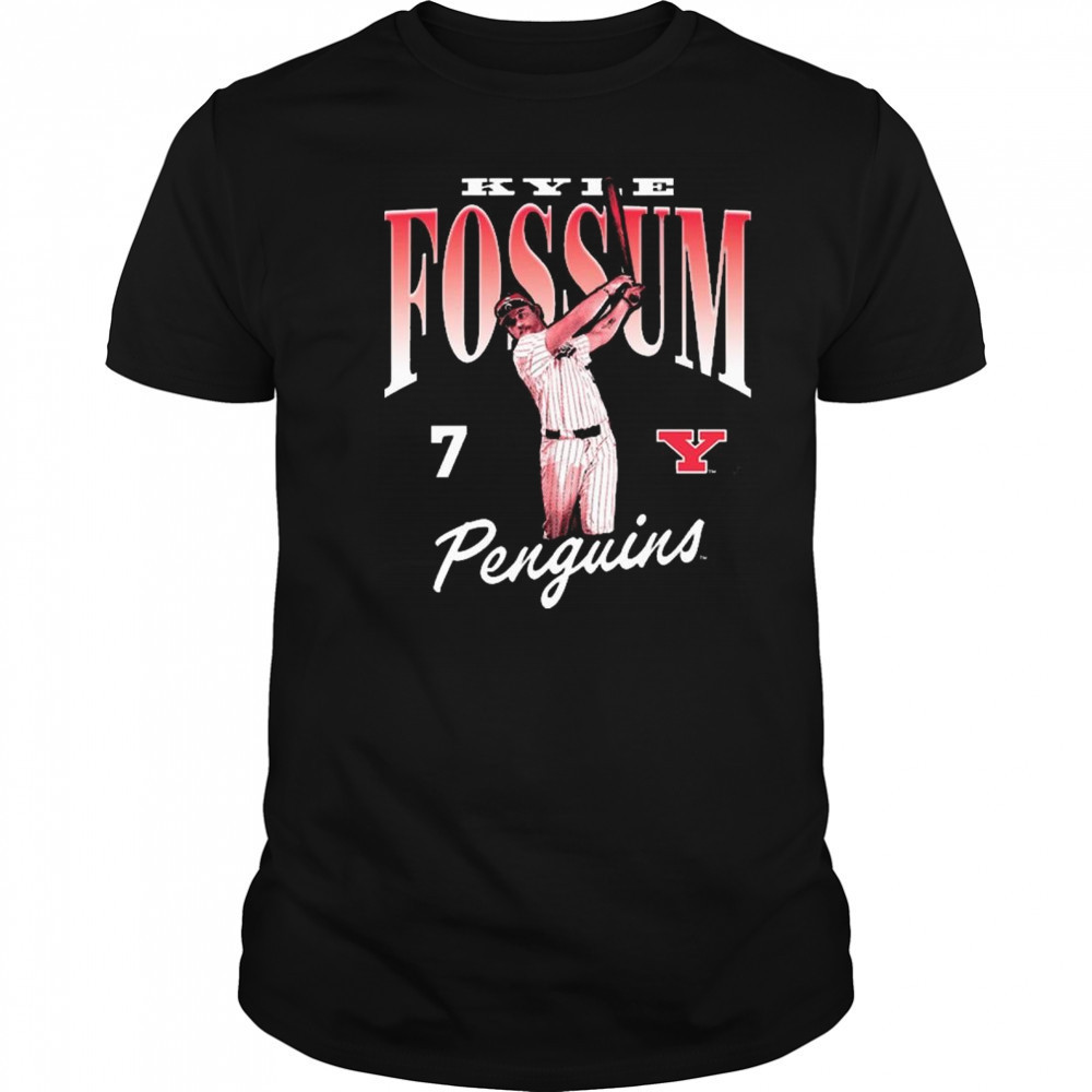 Kyle Fossum 7 Youngstown State Penguins baseball NCAA Division I 2025 t-shirt