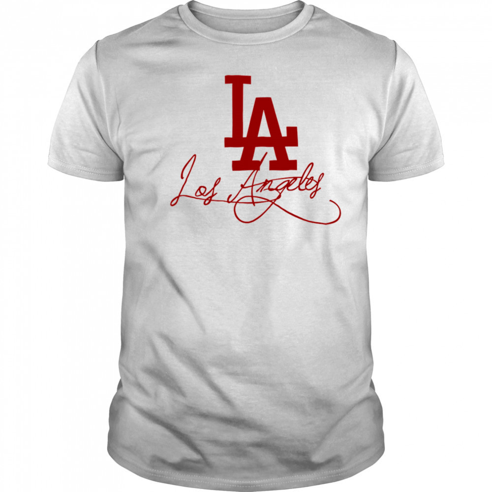 LA Los Angeles style letters shirt