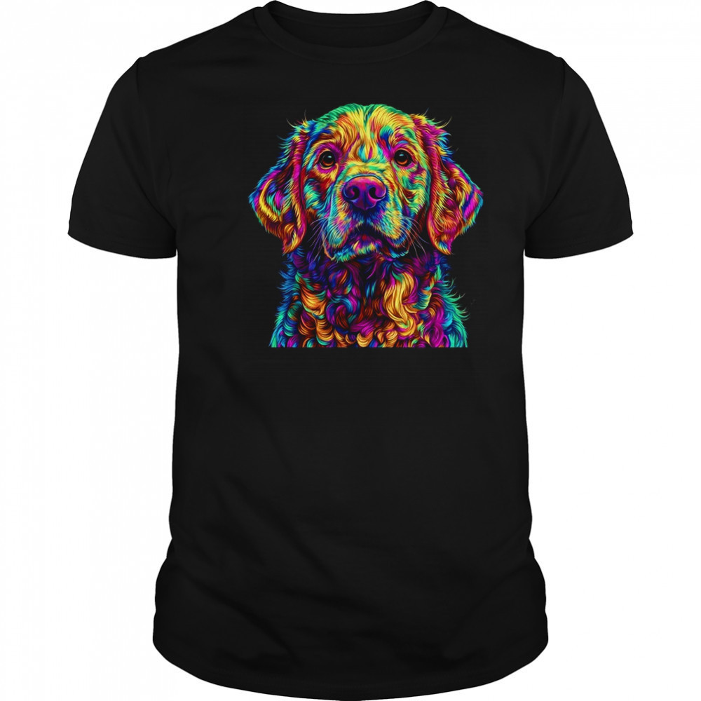 Labrador Retriever Dog Colorful Face Dog Lover Men Women shirt