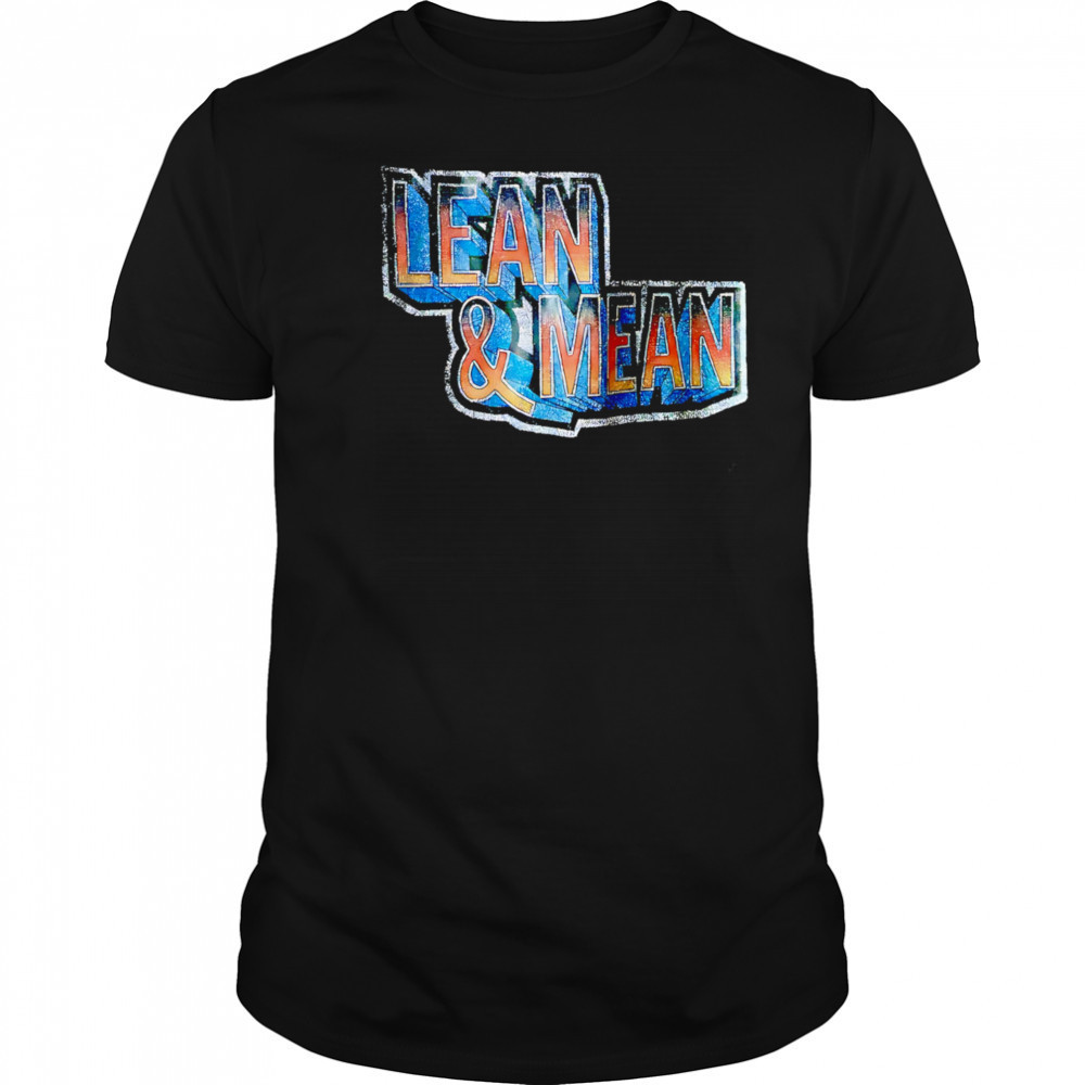 Lean and Mean design retro shirt