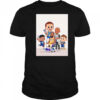 LeBron James haircut alongside other NBA players after Lakers loss Timberwolves cartoon shirt