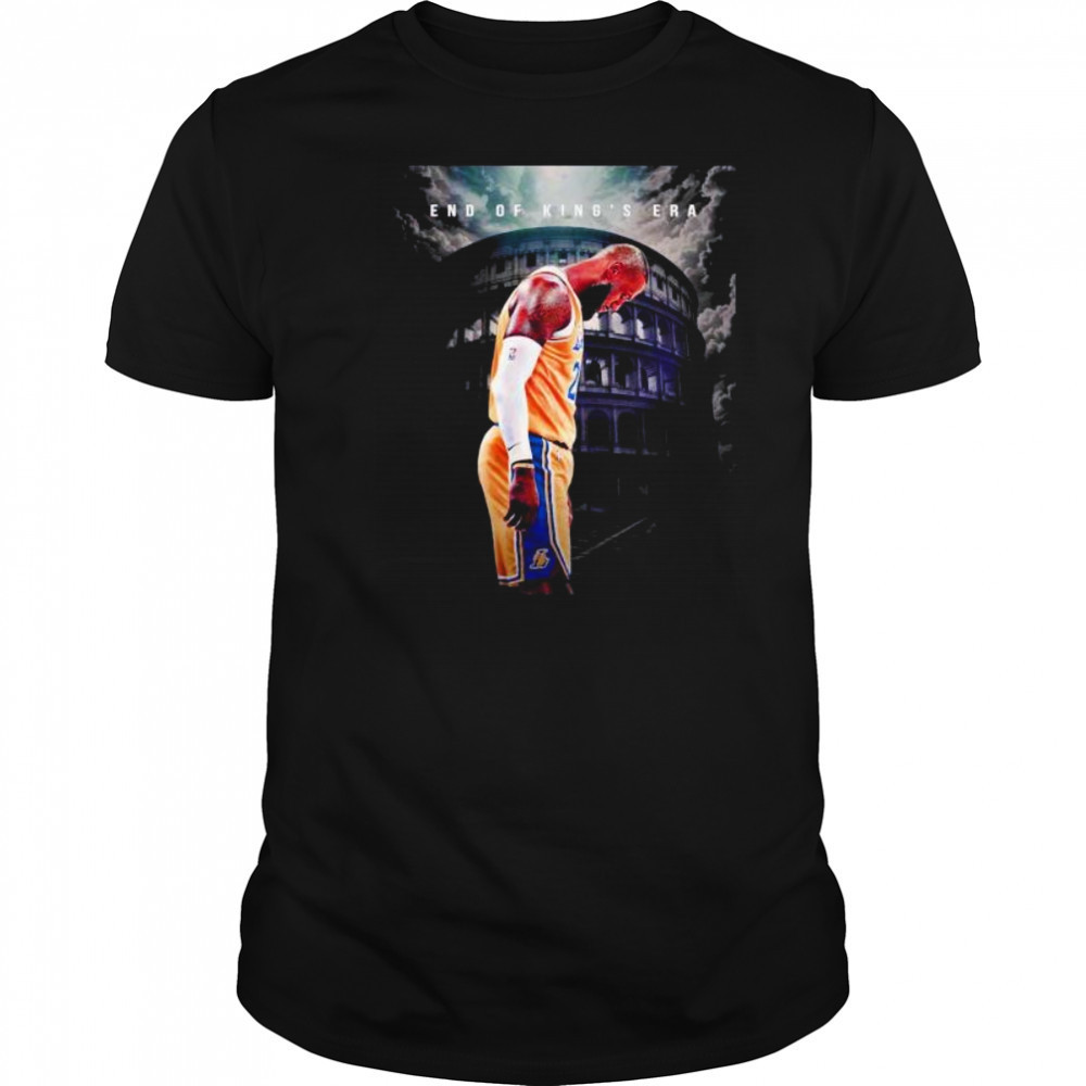 LeBron James Los Angeles Lakers end of King’s era shirt