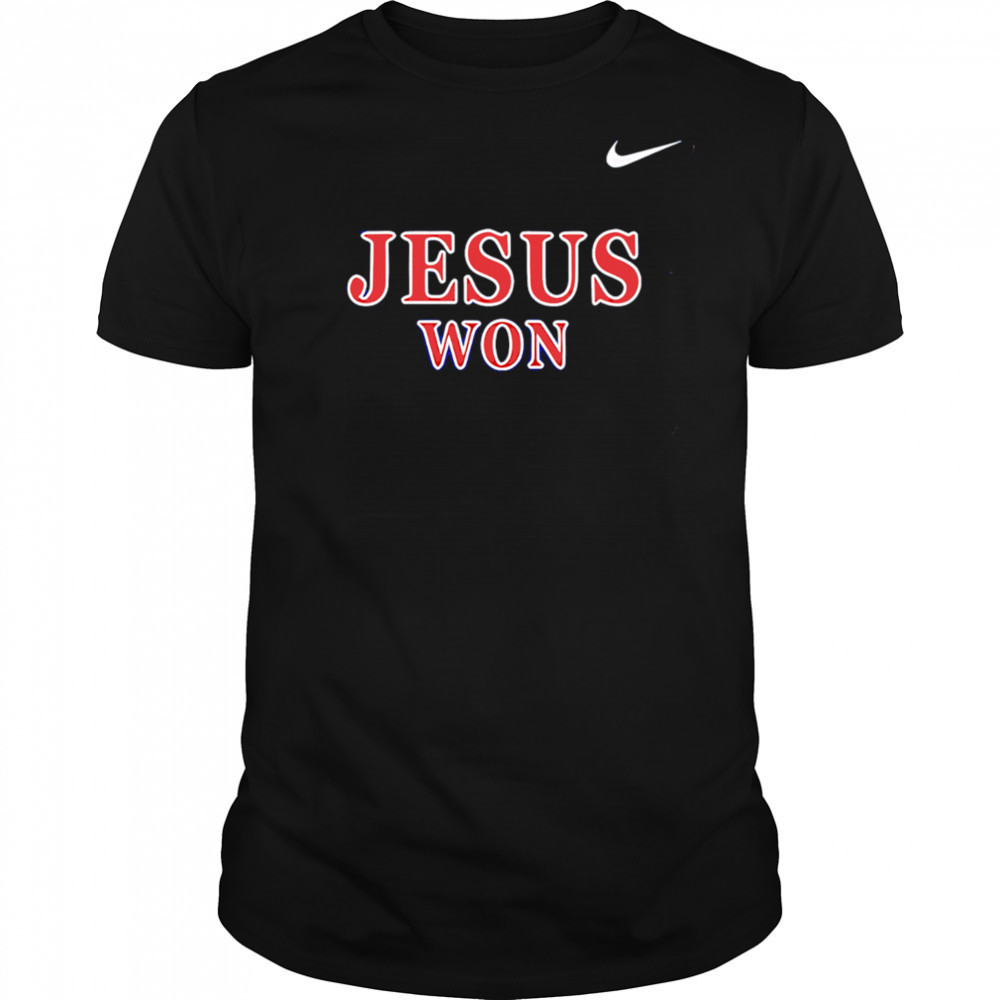 Liberty Flames Softball Praise Be To God JESUS WON shirt