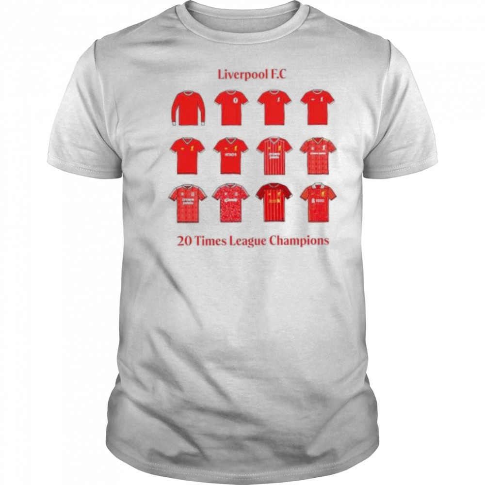 Liverpool FC 20 times league champions winners shirt