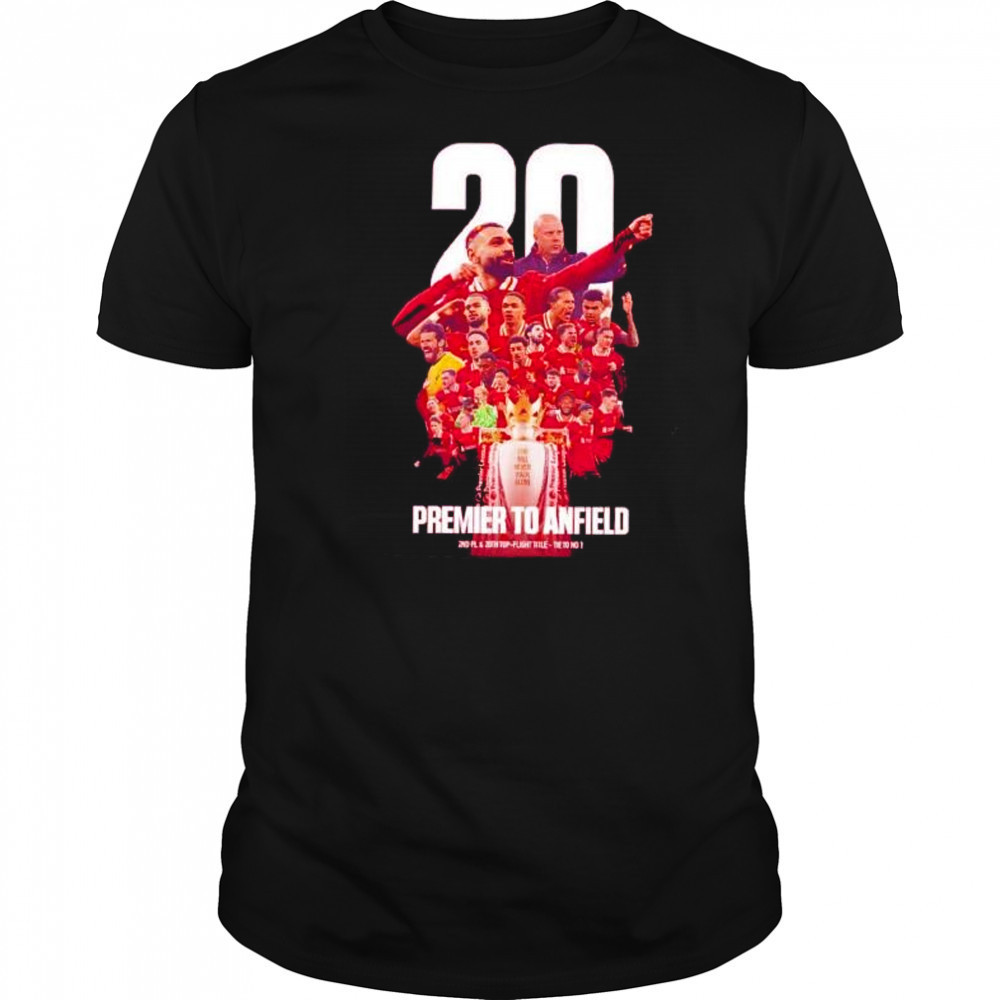 Liverpool FC 20th premier to anfield players shirt