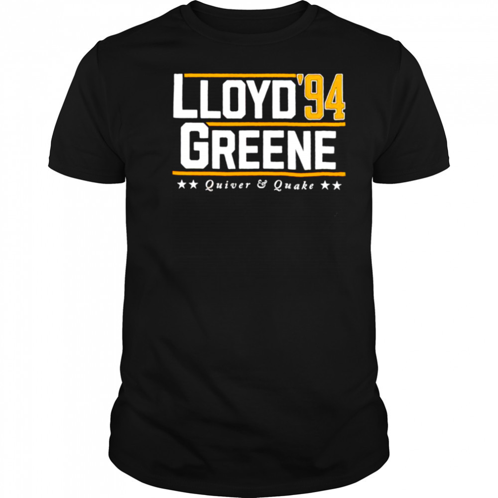 Lloyd Greene ’94 Quiver and Quake shirt