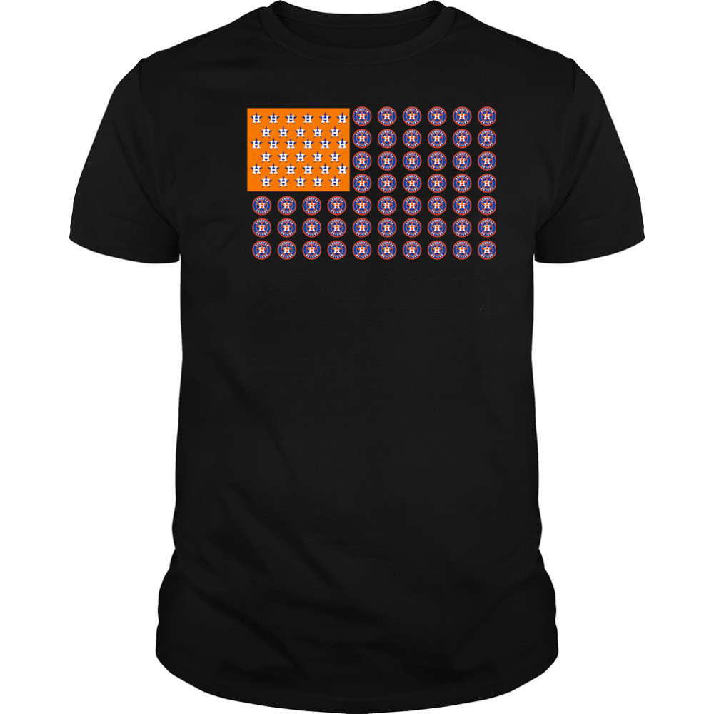Logo Houston Astros American Flag shirt