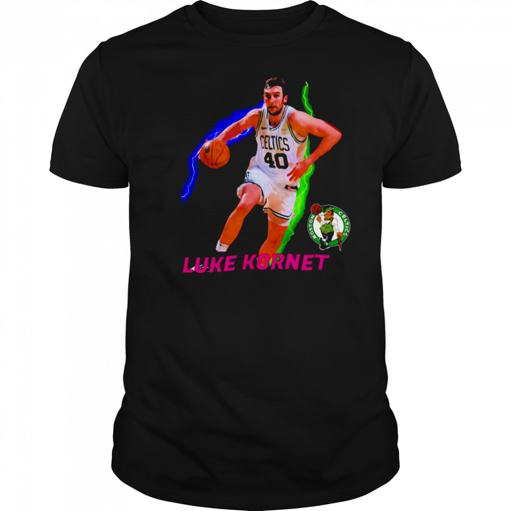 Luke Kornet Boston Celtics Basketball NBA Playoffs 2025 lightning shirt