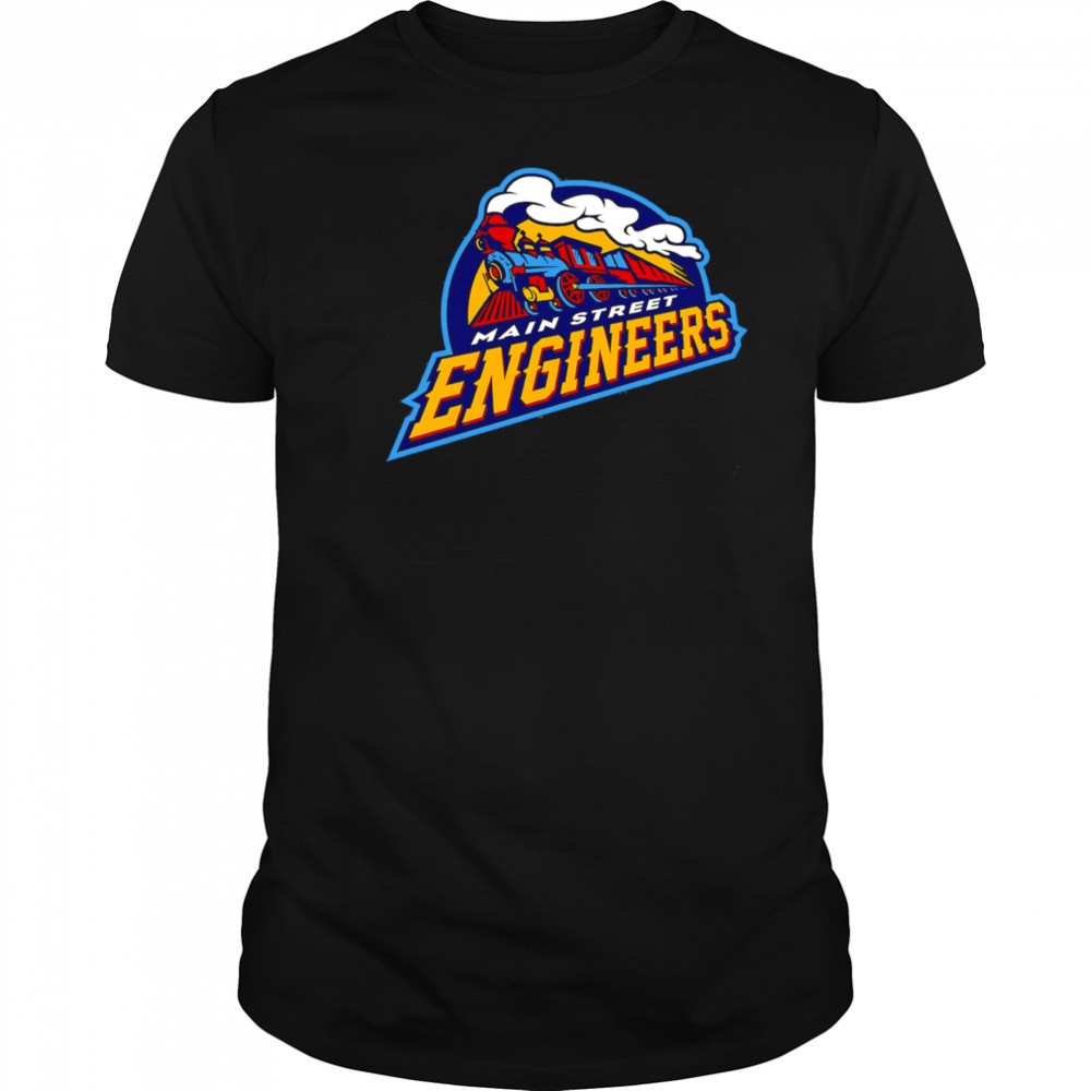 Main Street Engineers train shirt