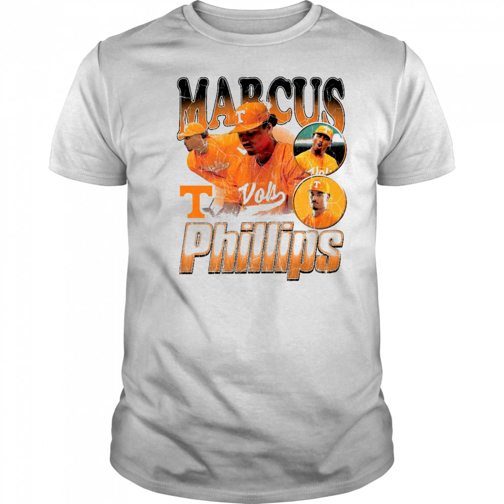 Marcus Phillips Tennessee Vols Baseball NCAA Division I 2025 90s Graphic t-shirt