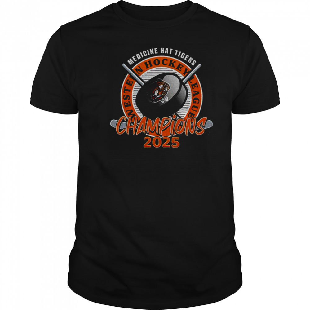 Medicine Hat Tigers Western Hockey League Champions 2025 t shirt