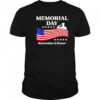 Memorial day remember and honor USA flag shirt