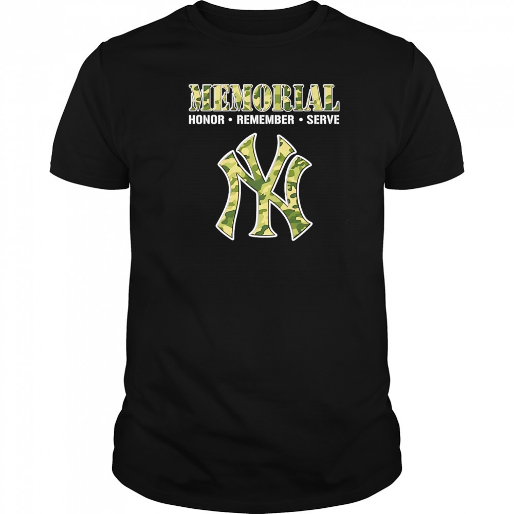 Memorial honor remember serve New York Yankees shirt