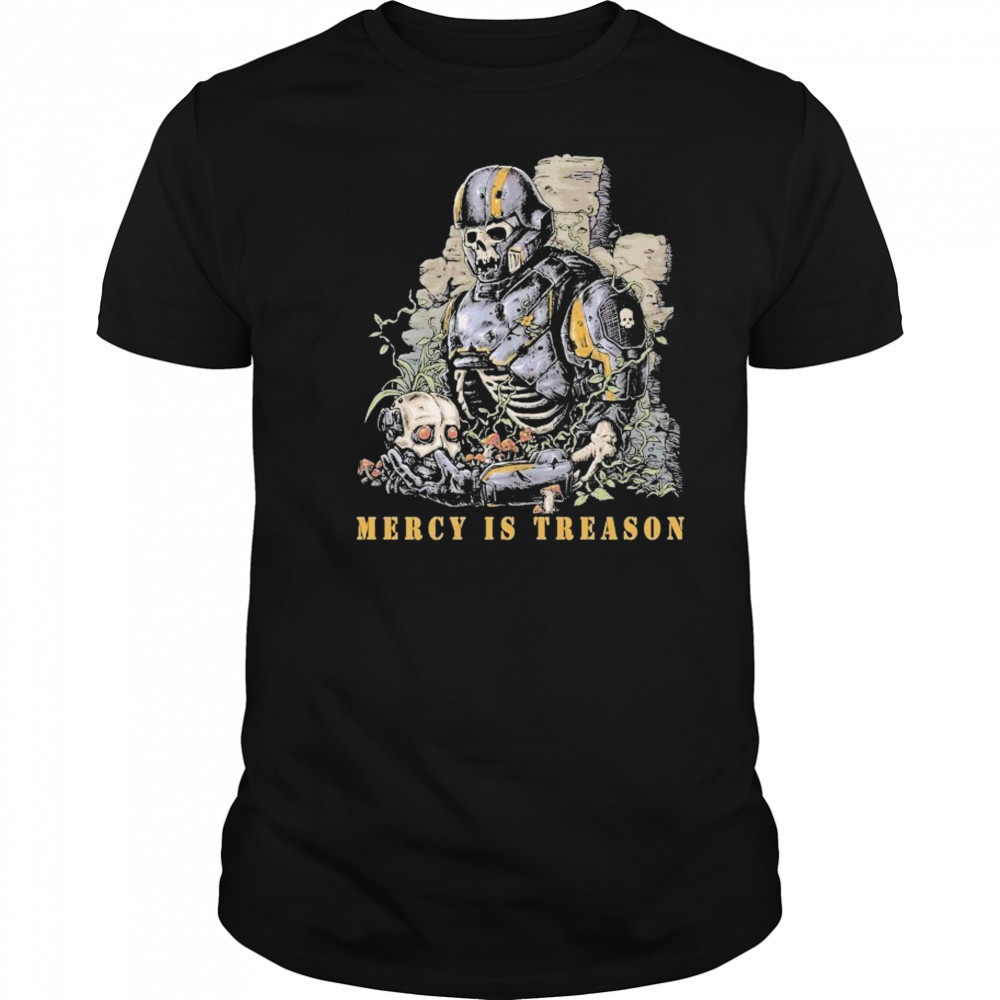 Mercy Is Treason Threat Llama T-shirt