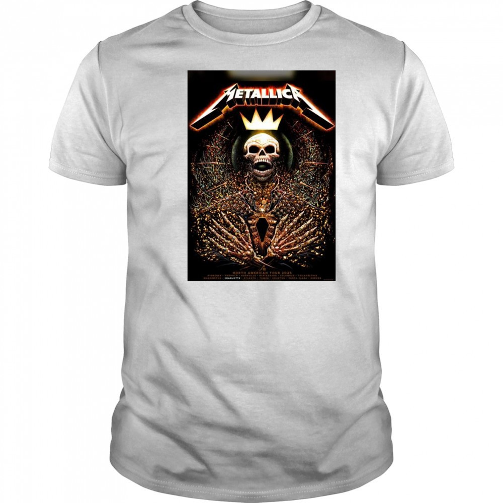 Metallica M72 Charlotte North American Tour 2025 Syracuse Toronto Nashville t-shirt