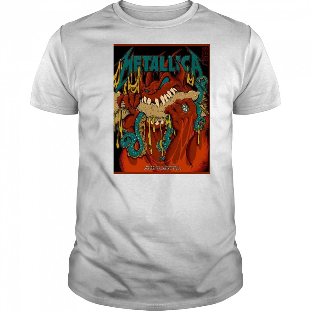 Metallica May 25 2025 Philadelphia Pennsylvania M72 Philly Night 2 At Lincoln Financial Field t-shirt