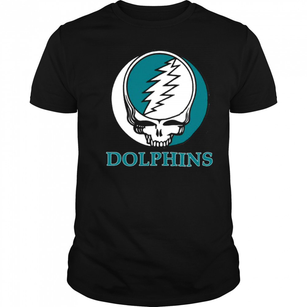 Miami Dolphins Grateful Dead logo shirt