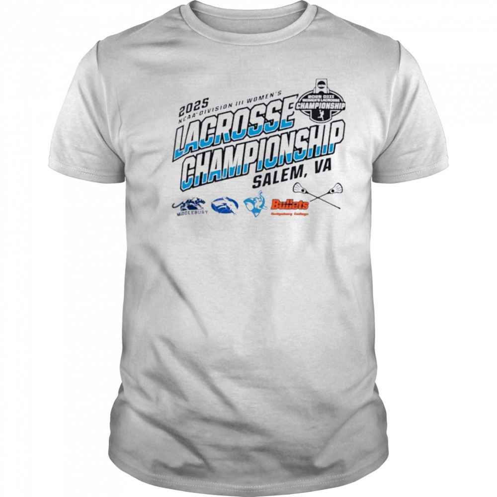 Middlebury Colby Mules Tufts University Gettysburg NCAA DIII Women’s Lacrosse Championship 2025 shirt