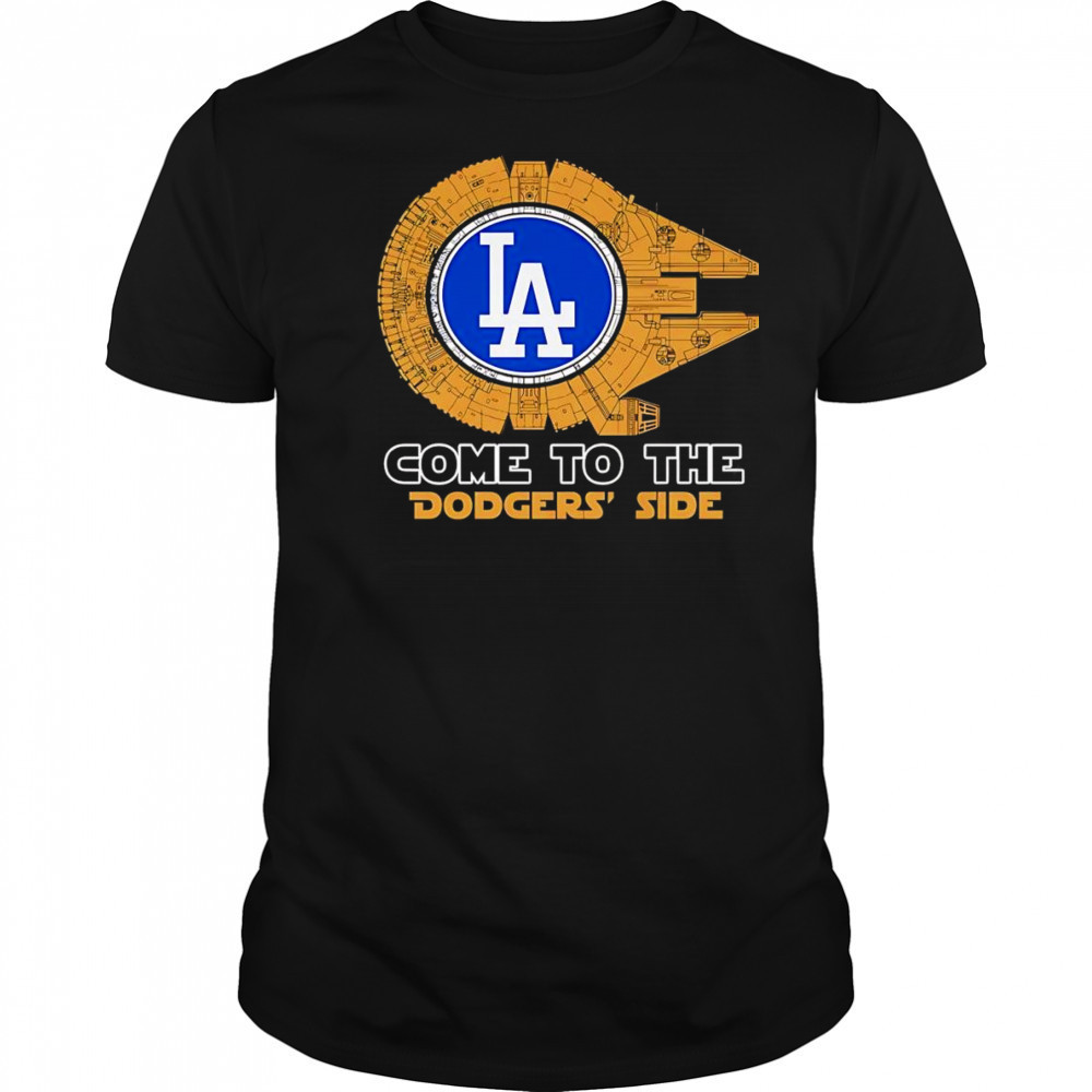 Millennium Falcon come to the Dodgers side shirt