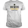 Milwaukee Brewers White Ribbed National League shirt