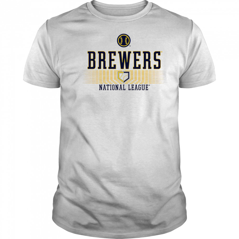 Milwaukee Brewers White Ribbed National League shirt