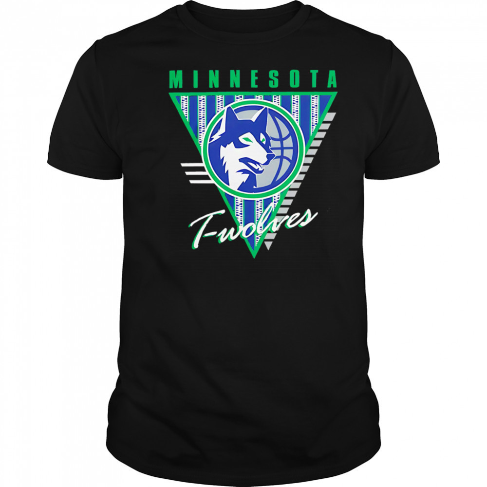 Minnesota Timberwolves Mitchell & Ness Worldwide Collection Tri-Logo shirt