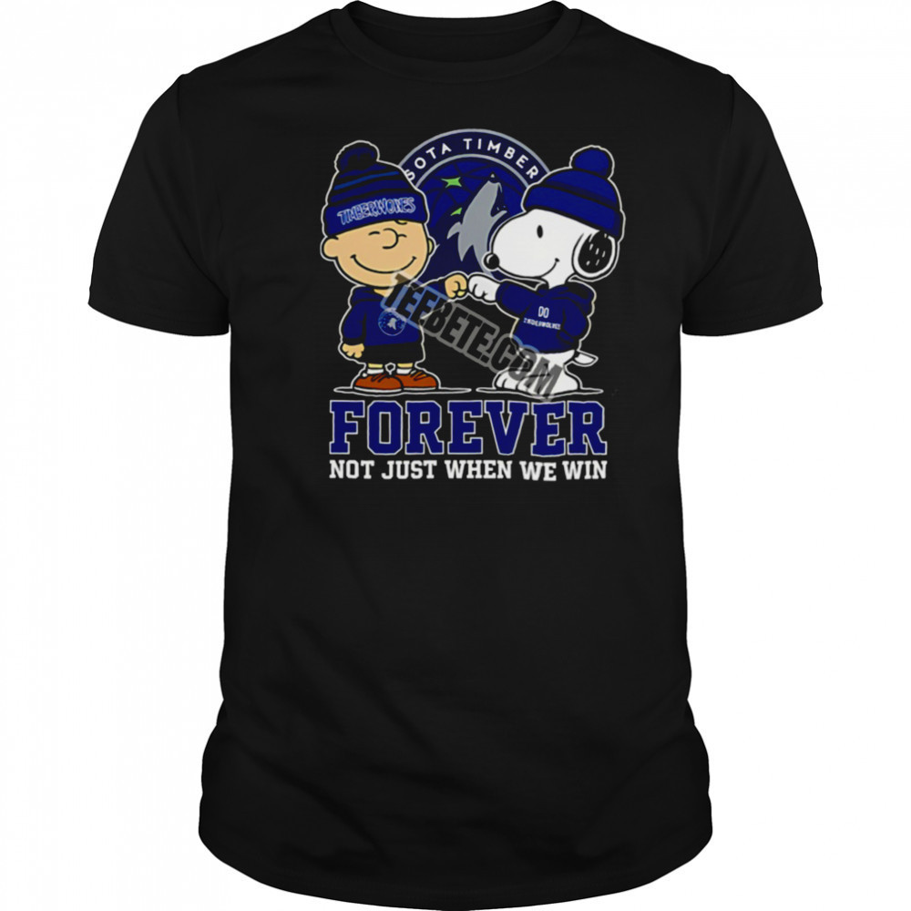 Minnesota Timberwolves Snoopy And Charlie Brown Forever Fan Shirt