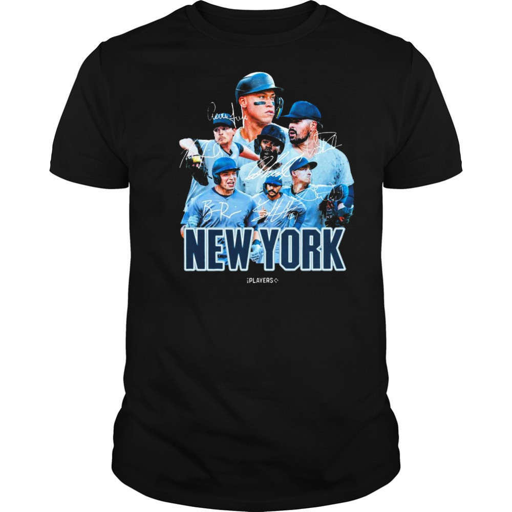 MLB New York Yankees Baseball Players Signatures Series 2025 t-shirt