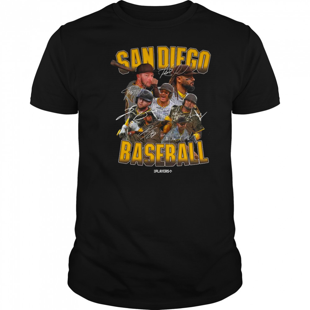 MLB San Diego Padres Baseball Players Signatures Series 2025 t-shirt