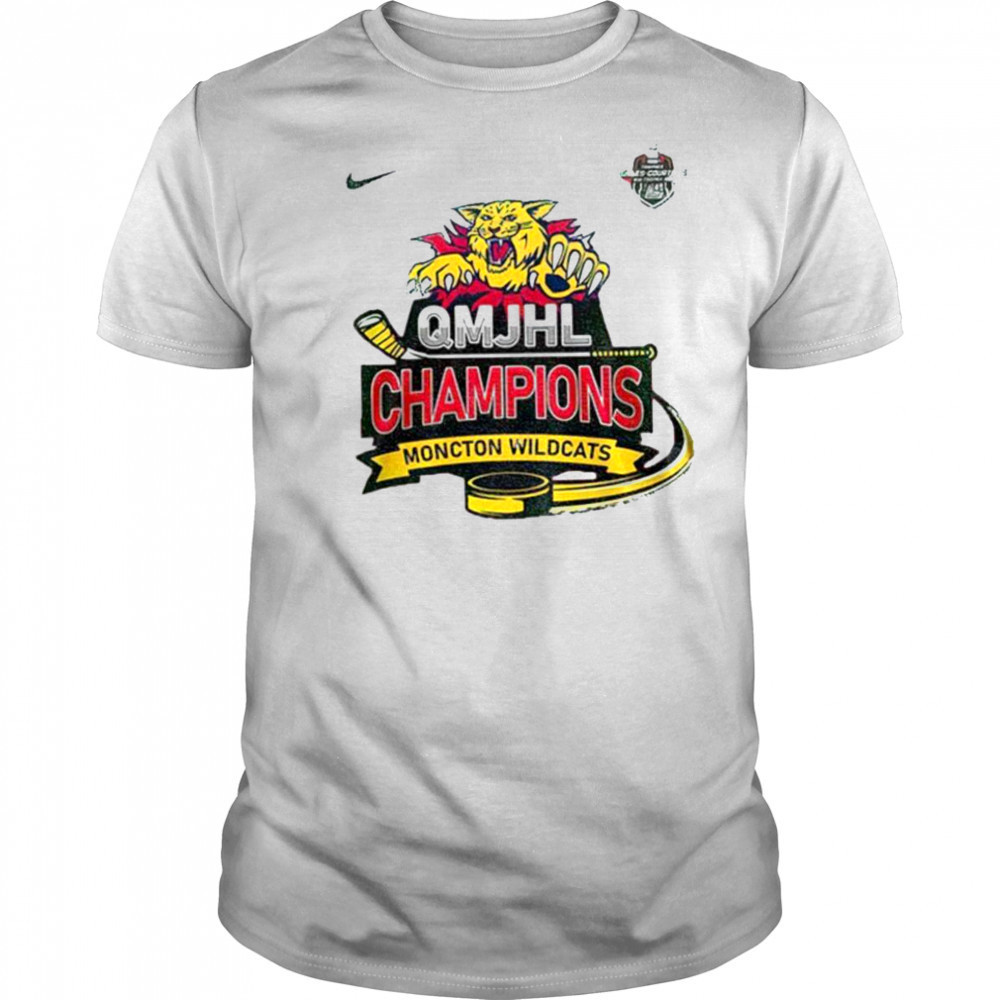 Moncton Wildcats Champions 2025 QMJHL Champions shirt