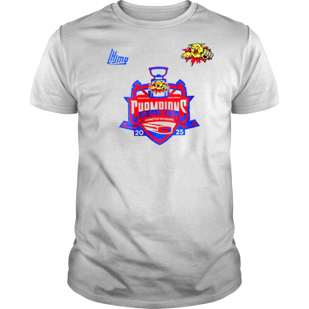 Moncton Wildcats Quebec Maritimes Junior Hockey League Champions 2025 shirt