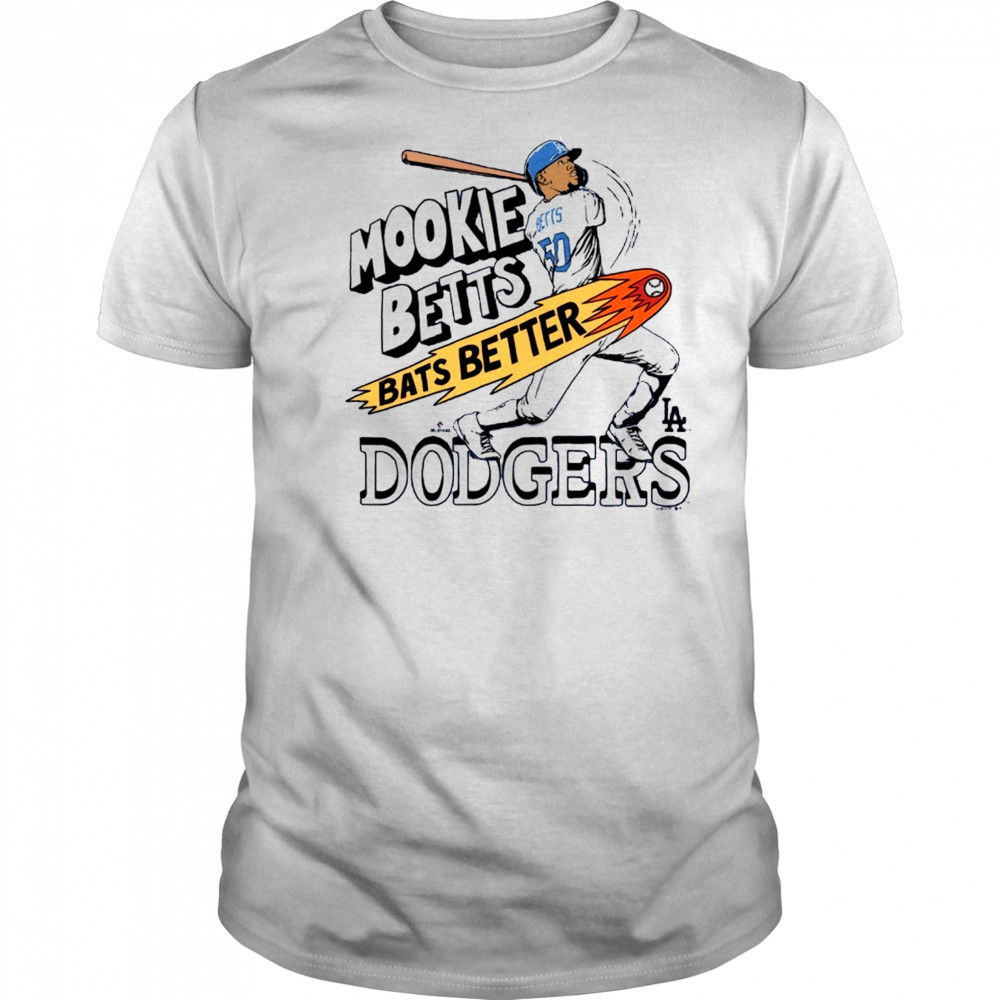 Mookie Betts Los Angeles Dodgers MLB Bats Better Graphic Player t-shirt