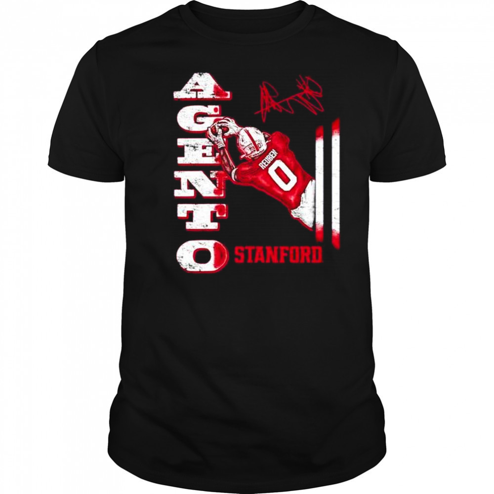 Mudia Reuben Stanford Cardinal comic signature shirt