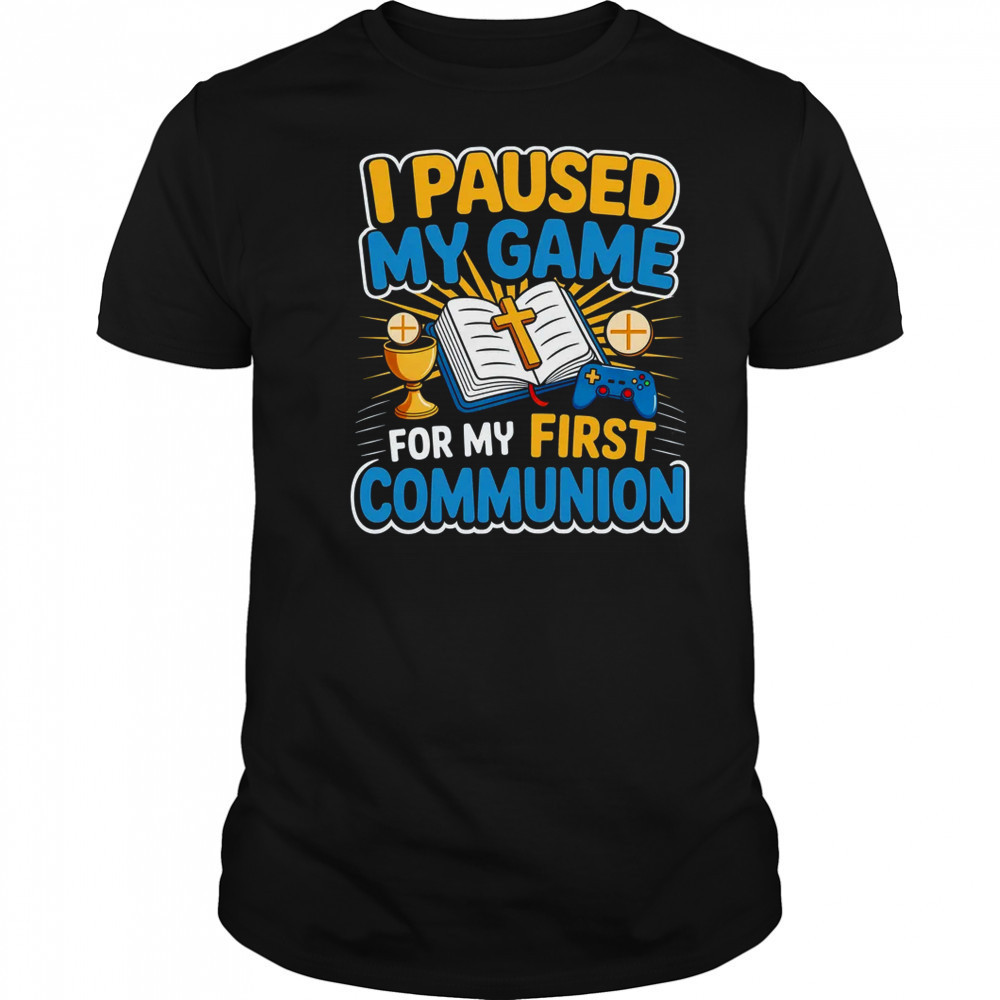 My First Communion Video Game Controller Boys Girls Gaming shirt