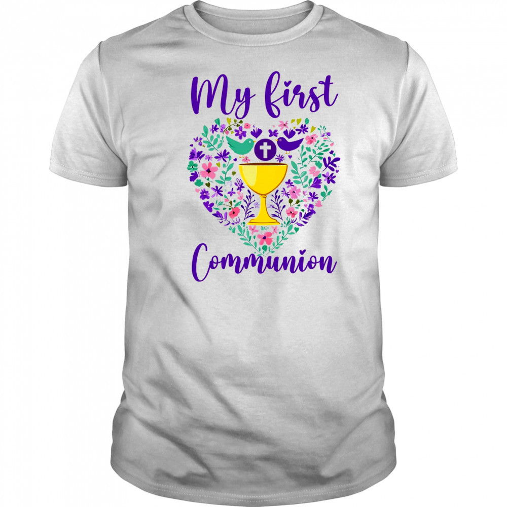 My First Holy Communion Christians And Catholic Girls Boys shirt