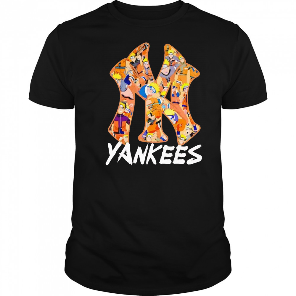 Naruto New York Yankees logo shirt