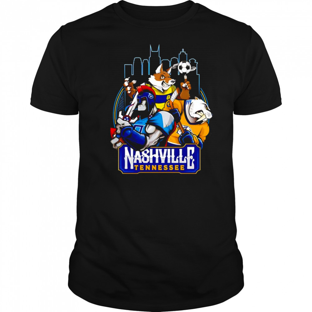 Nashville Tennessee sports mascot shirt