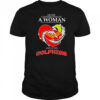 Never Underestimate A Woman Who Is A Fan Of Grateful Dead And Loves Dolphins NRL Heart Diamond T shirts