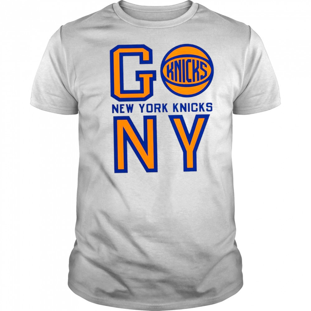 New York Knicks basketball go NY logo T shirt