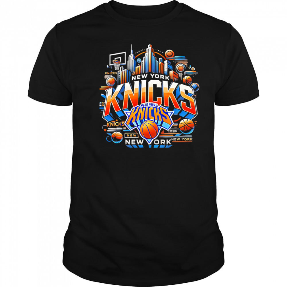 New York Knicks cube design shirt