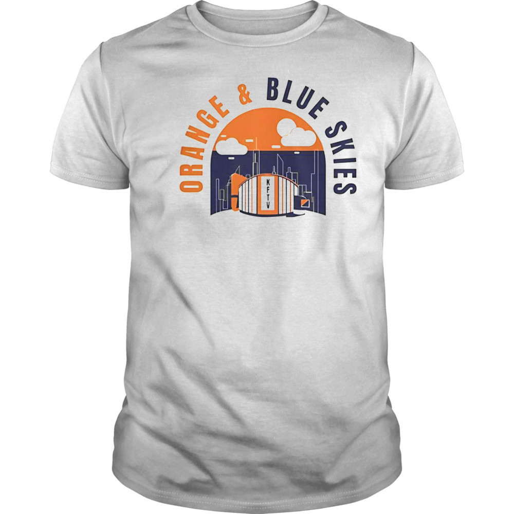 New York Knicks Orange & Blue Skies T-Shirt