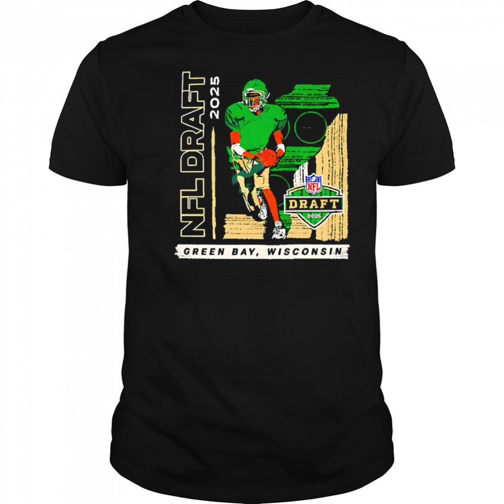 Nfl Draft 2025 Green Bay Player Graphic Football shirt
