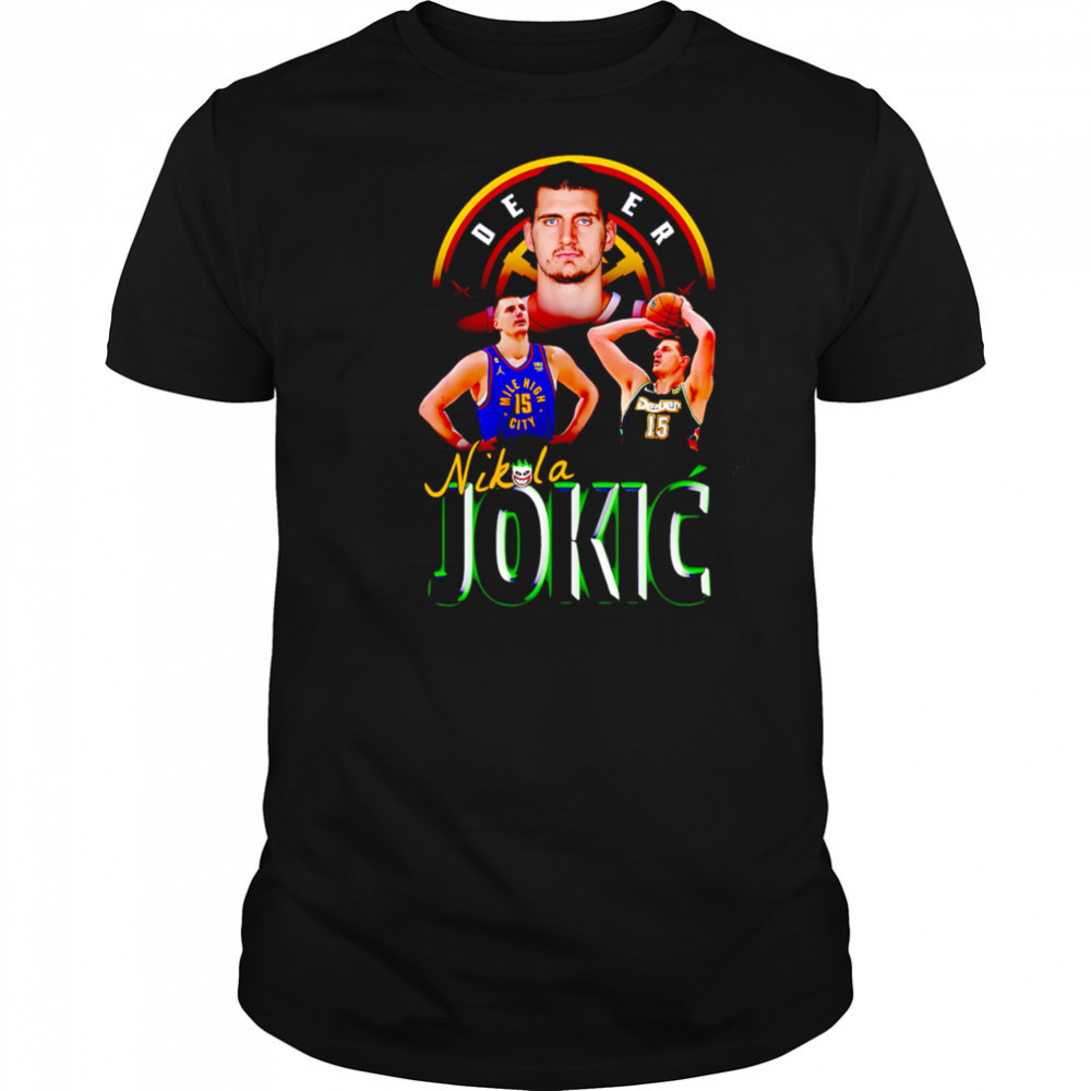 Nikola Jokic Denver Nuggets Vintage Bootleg Basketball shirt