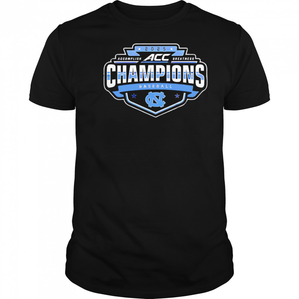 North Carolina Tar Heels 2025 ACC Baseball Champions shirt